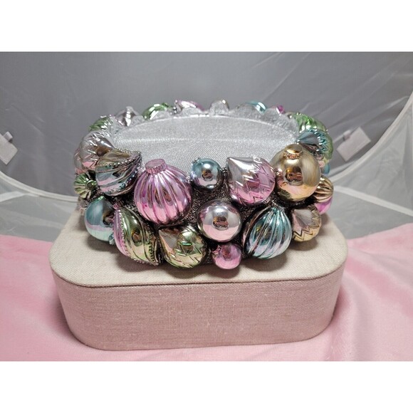 Rare Homeworx By Harry Slatkin Decorative Christmas Ornaments Candle Holder - Picture 1 of 8